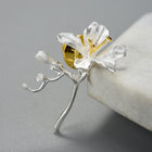 Alluring Freesia Flower Brooch