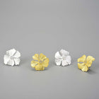 Golden Peony Stud Earrings