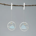 Bluebird of Icy Mountains Earrings