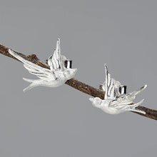 Small Flying Swallow Stud Earrings