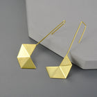Minimalist Origami Dangle Earrings