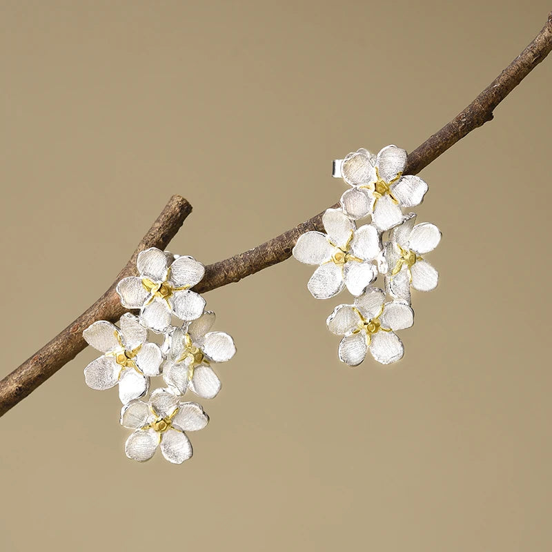 Forget Me Not Blossom Stud Earrings