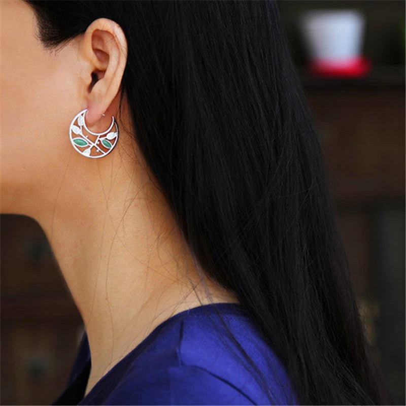 Autumn Breeze Hoop Earrings