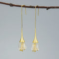 Tulip Of The Valley Long Earrings