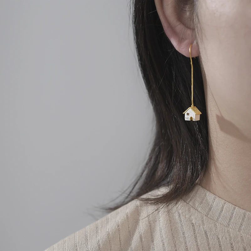 A Home At The Countryside Dangle Earrings