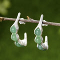 Peapod Aventurine Earrings