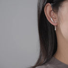Double Sided Twist Drop Earrings