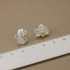 Delicate Phalaenopsis Flower Stud Earrings