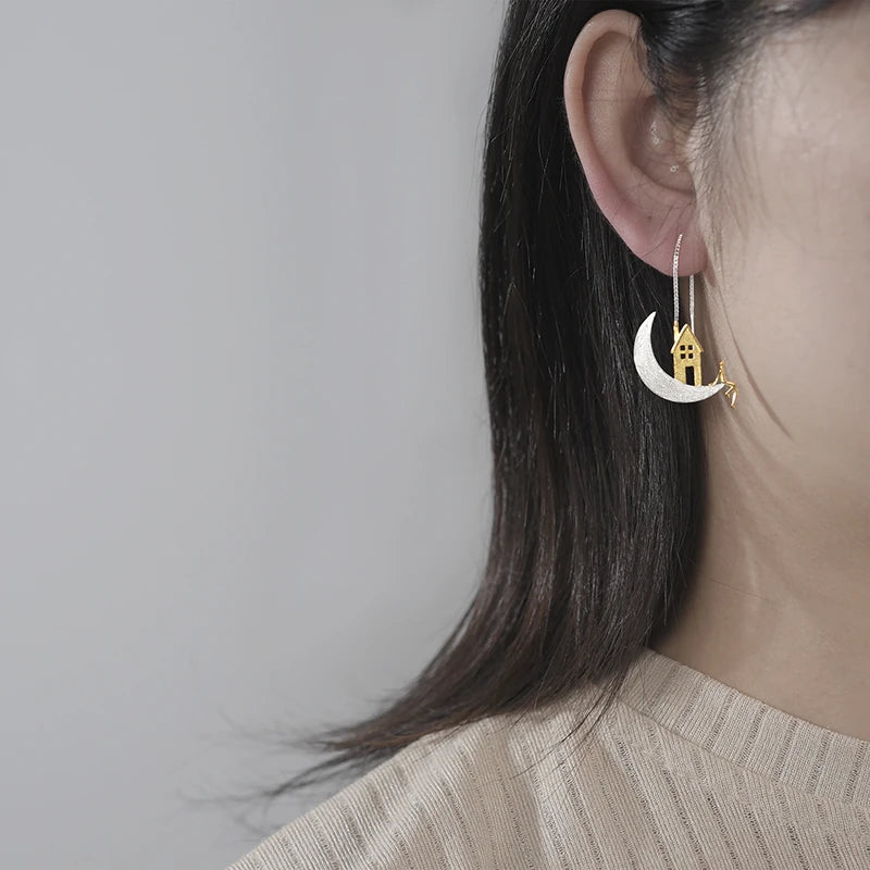 A Home on the Moon Earrings