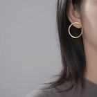 Minimalist Irregular Hoop Earrings