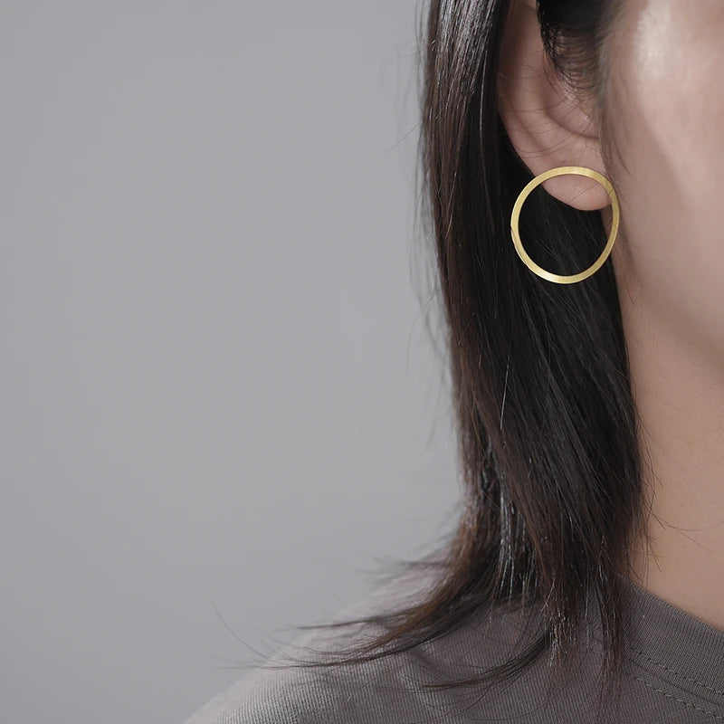 Minimalist Irregular Hoop Earrings