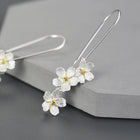 Forget Me Not Blossom Dangle Earrings