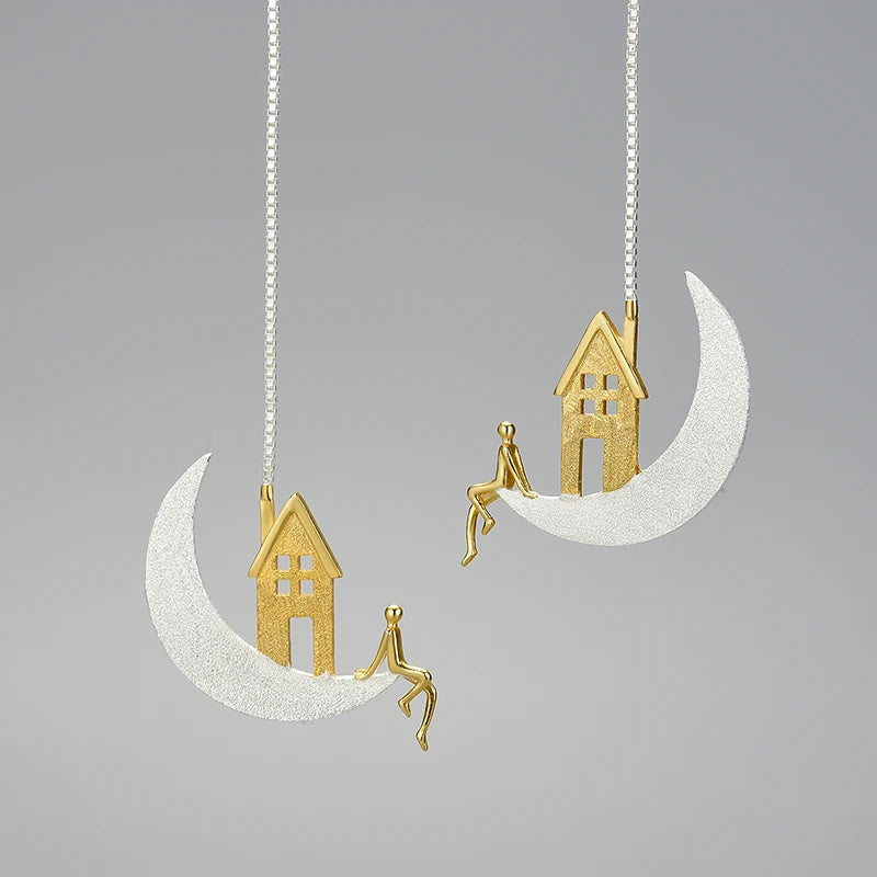 A Home on the Moon Earrings