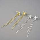 Flying Swallows Tassel Earrings