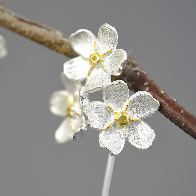 Forget Me Not Triple Drop Earrings