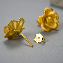Camellia Flower Stud Earrings