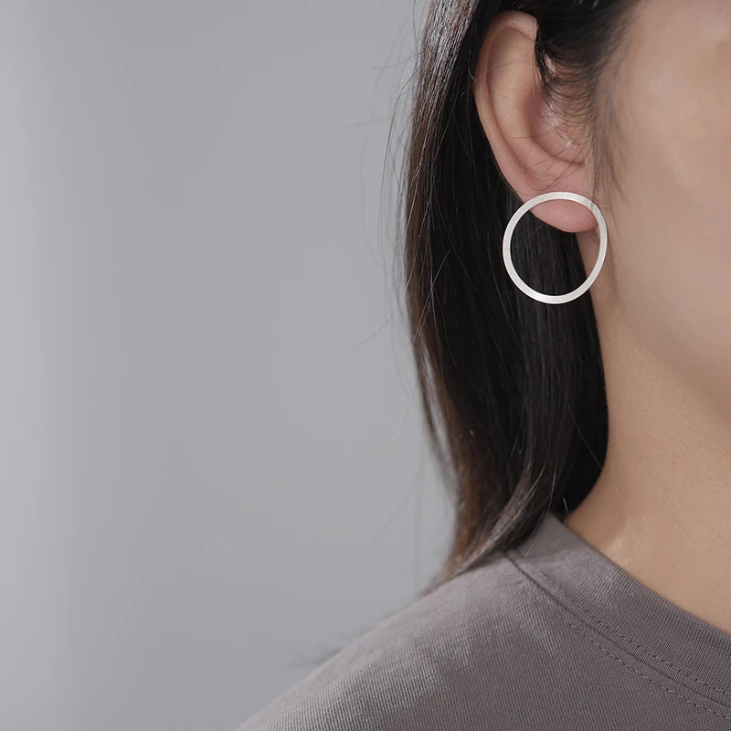 Minimalist Irregular Hoop Earrings