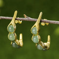 Peapod Aventurine Earrings