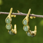 Peapod Aventurine Earrings