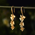 Triple Petal Drop Earrings