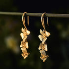 Triple Petal Drop Earrings