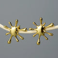 A Splash of Gold Stud Earrings