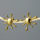 A Splash of Gold Stud Earrings