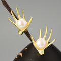 Moon Catcher Stud Earrings