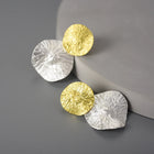 Double Lotus Leaves Drop Earrings