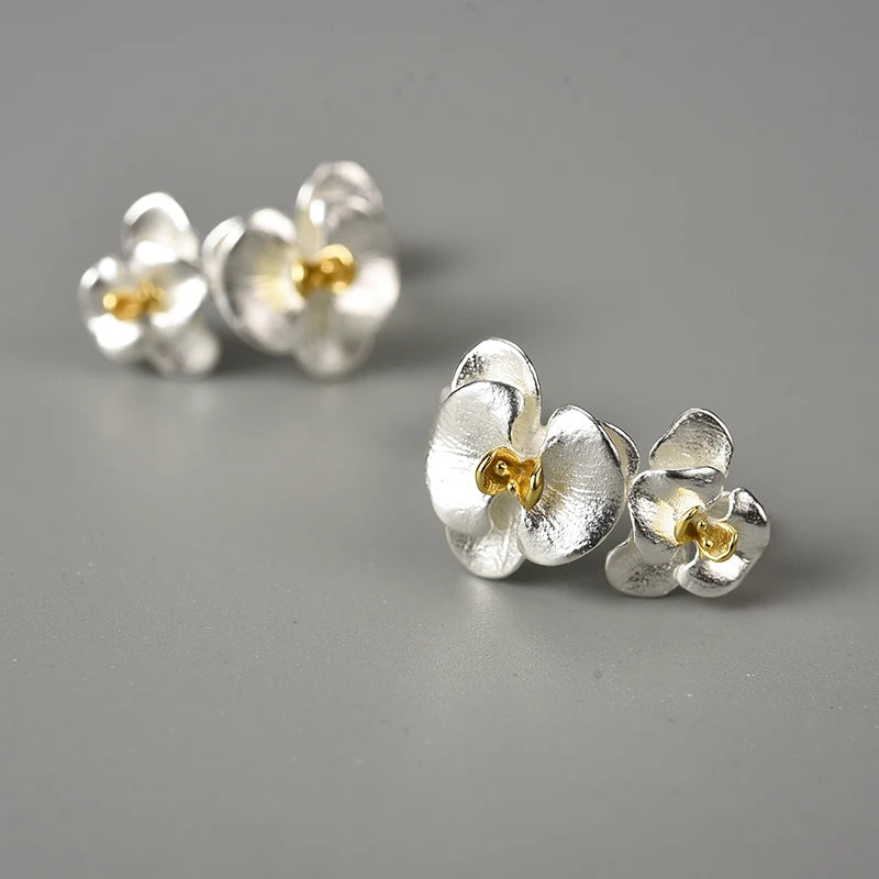 Delicate Phalaenopsis Flower Earrings