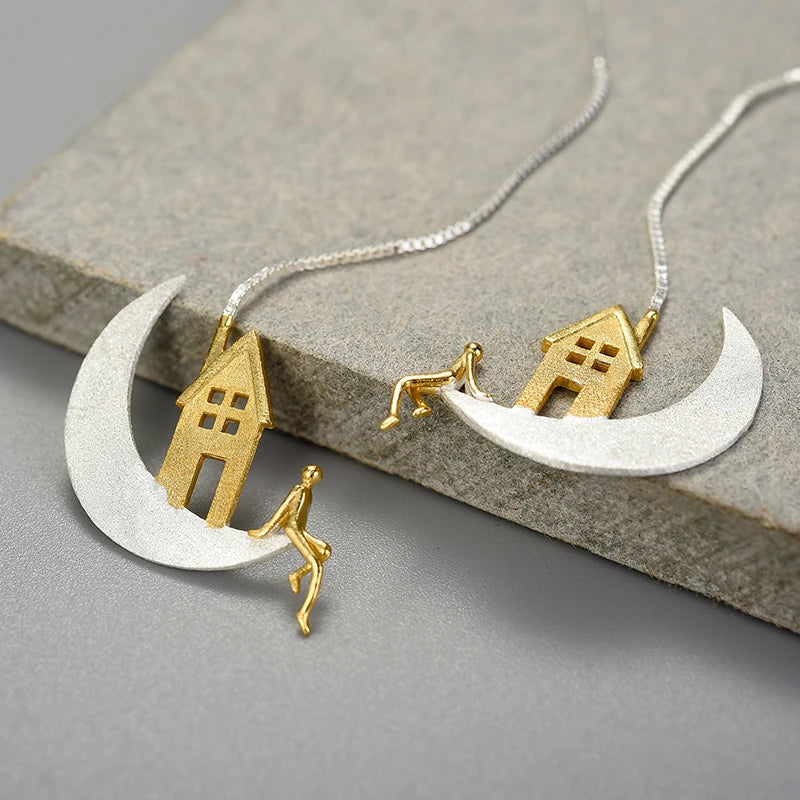 A Home on the Moon Earrings