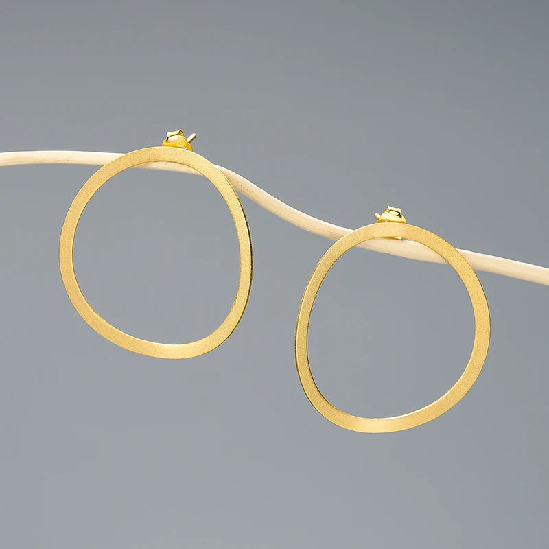Minimalist Irregular Hoop Earrings