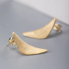 Irregular Triangle Sail Stud Earrings