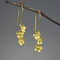Forget Me Not Blossom Dangle Earrings