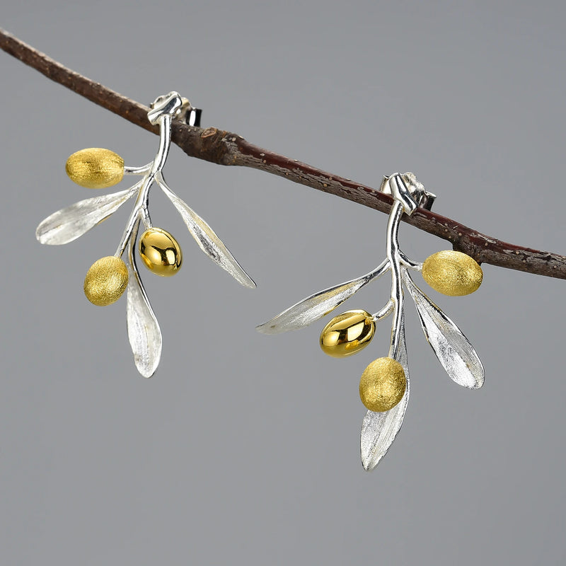 Golden Olives Earrings
