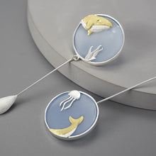 Mysteries Of The Deep Agate Drop Earrings