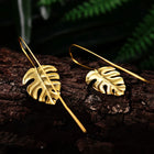Monstera Leaf Drop Earrings