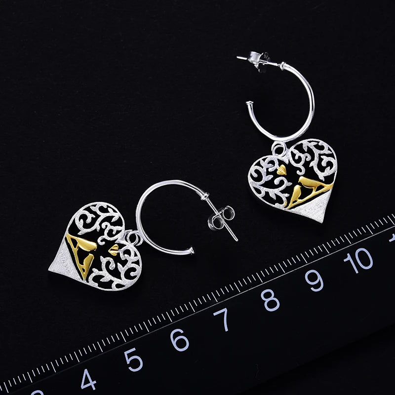 Birds in Love Drop Earrings