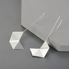 Minimalist Origami Dangle Earrings