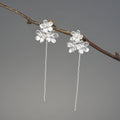 Forget Me Not Triple Drop Earrings