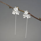 Forget Me Not Triple Drop Earrings
