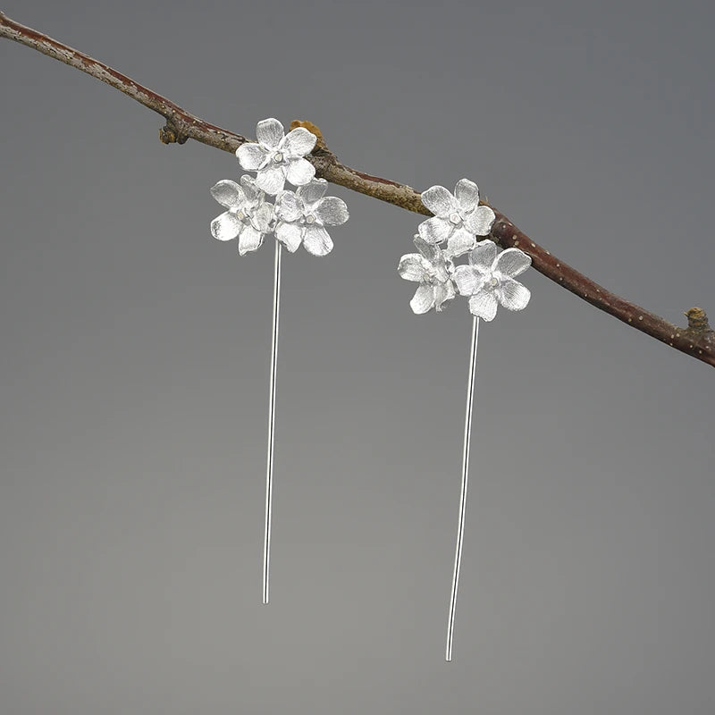 Forget Me Not Triple Drop Earrings