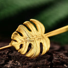 Monstera Leaf Drop Earrings