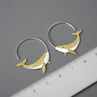 Noble Whale Dainty Earrings