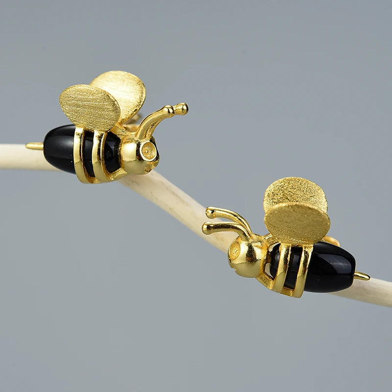 Honey Bee Stud Earrings