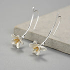 Alluring Freesia Flower Drop Earrings