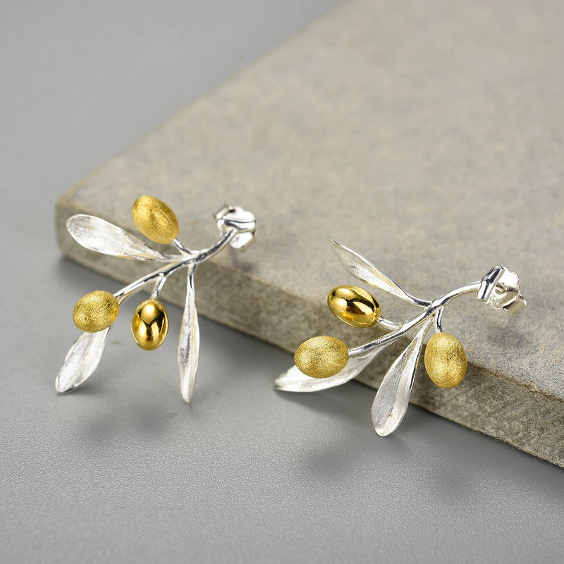 Golden Olives Earrings
