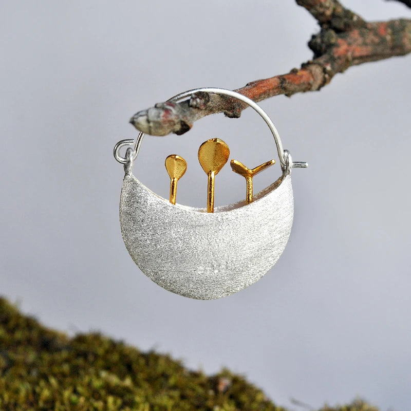 Little Garden Round Earrings