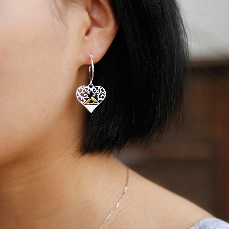 Birds in Love Drop Earrings