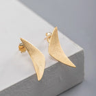 Irregular Triangle Sail Stud Earrings